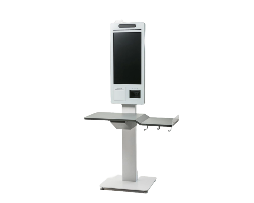 Каса самообслуговування з напольною стійкою та великою полицею